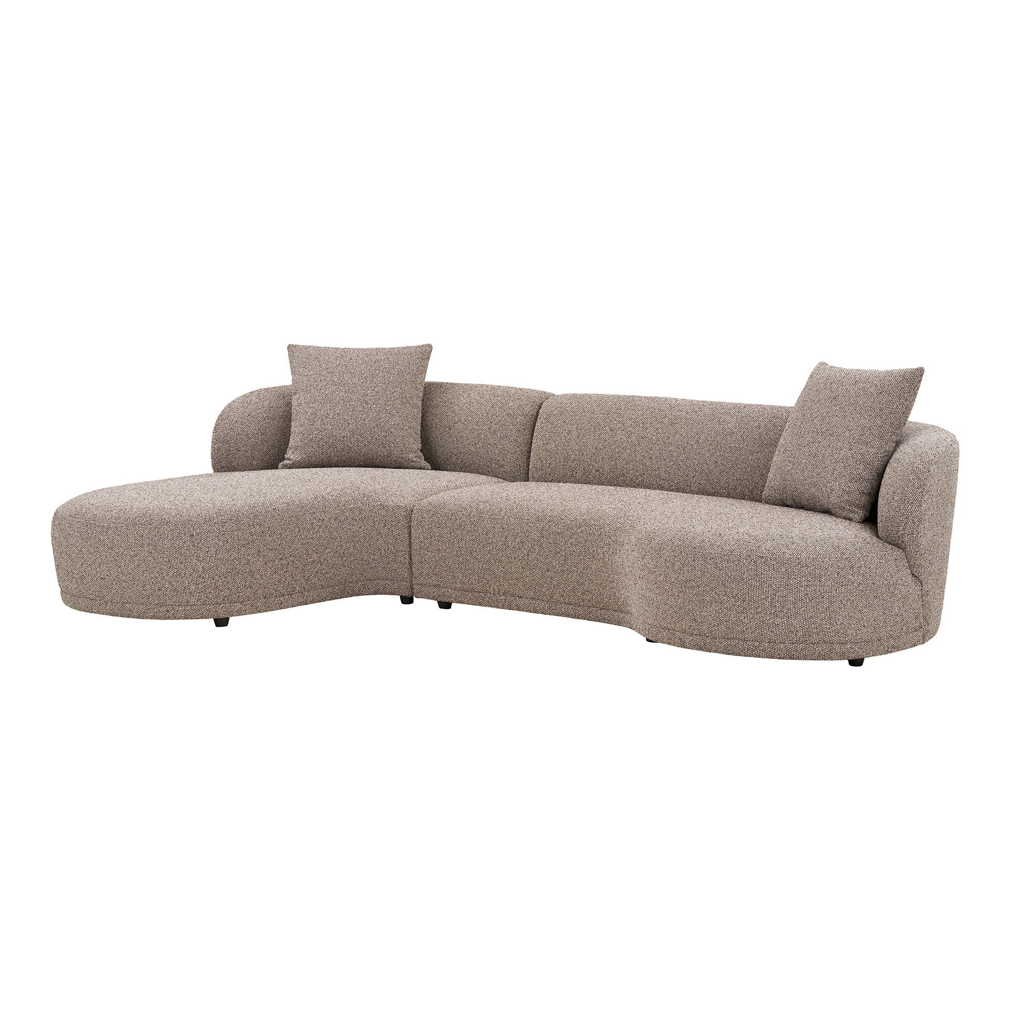Kingston – Ecksofa mit 2 Kissen, linksseitig, 90/175 × 294 × 69 cm